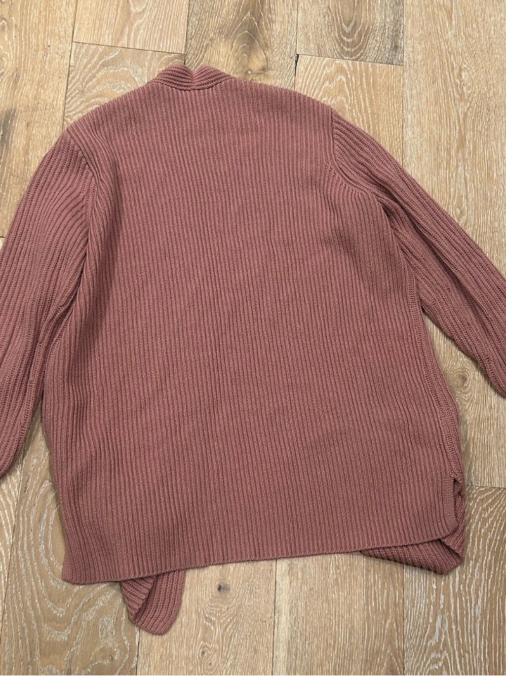 Madewell Ribbed Open-Front Cardigan - Rose - Picture 5 of 8